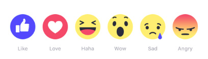 Facebook's new "Reactions"